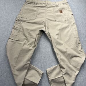 Carhartt B151-TAN Loose Original Fit Men's Work Pants Beige Cotton Size 42x32